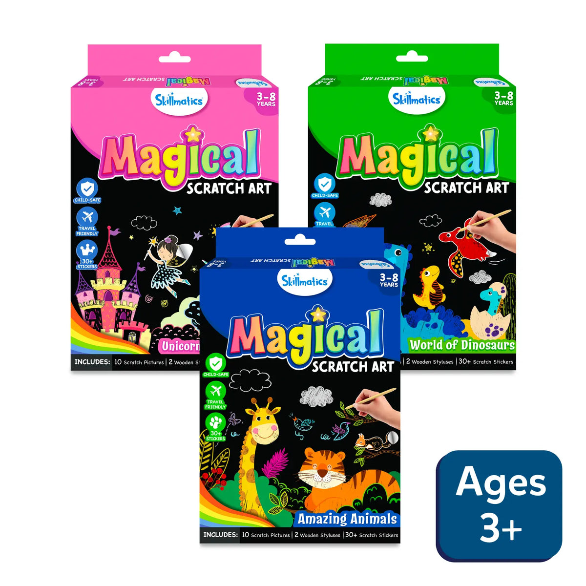 skillmatics magical scratch art book for kids