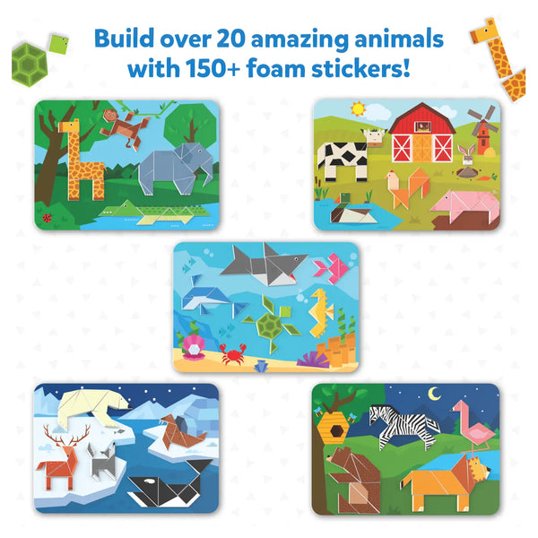 Tangram Twist - Amazing Animals | No Mess Sticker Art (ages 4-7)