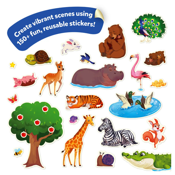 Sticker Stories - Animals Adventures | Creative Storytelling Kit (ages 3-7)