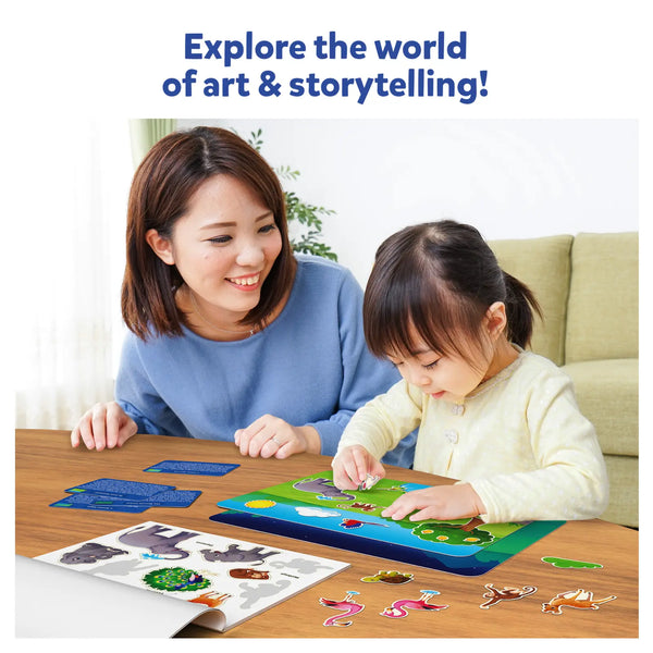 Sticker Stories - Animals Adventures | Creative Storytelling Kit (ages 3-7)