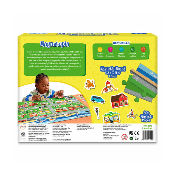 Magnetopia - Design Your City | Interactive Pretend Play Set (ages 3-7)