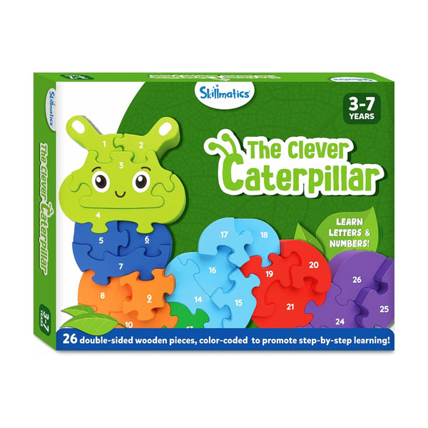 The Clever Caterpillar | Wooden Puzzle (ages 3+)