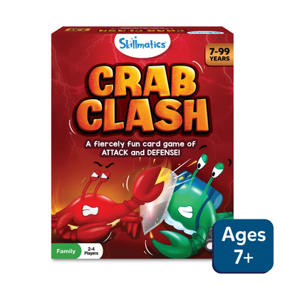 Crab Clash | Fiercely Fun Card Game of Attack and Defense (ages 7+) - Free Gift