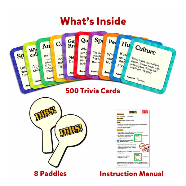 Dibs | Exciting Trivia Card Game (ages 8+)