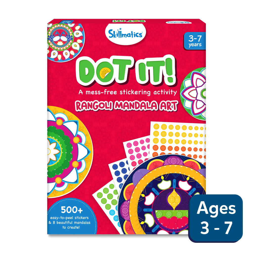 Dot it! - Rangoli Mandala Art | No Mess Sticker Art (ages 3-7)