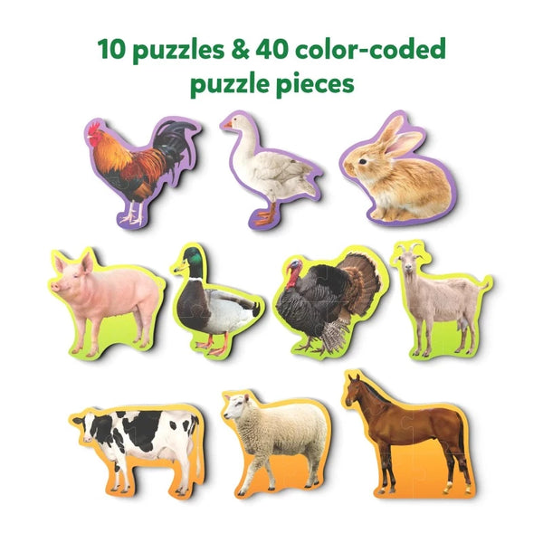 Step By Step Puzzle: Farm Animals (ages 3+)