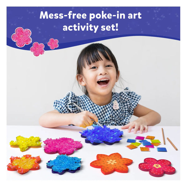 Poke-in Art: Flower Bouquet | No Mess Art for Kids (ages 4-9)