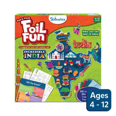 Foil Fun Incredible India | No Mess Art Kit (Ages 4-12)