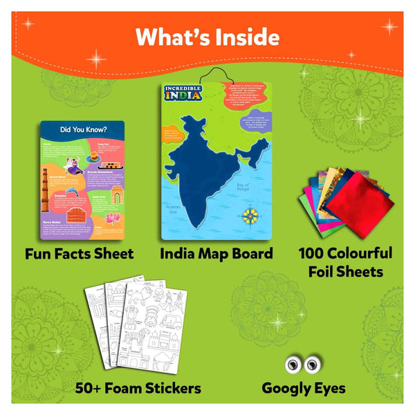 Foil Fun Incredible India | No Mess Art Kit (Ages 4-12)