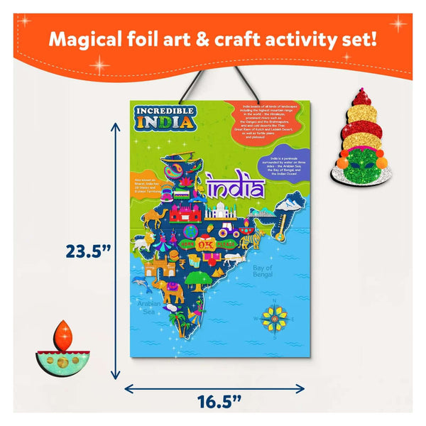 Foil Fun Incredible India | No Mess Art Kit (Ages 4-12)