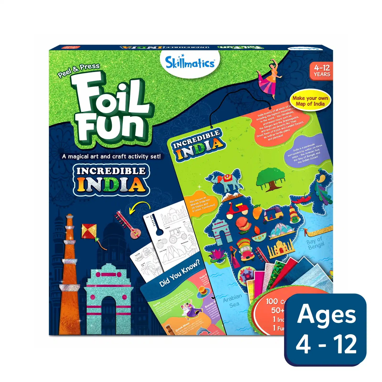 Foil Fun Incredible India | No Mess Art Kit (Ages 4-12)