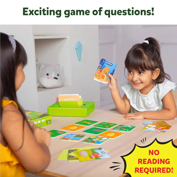 Guess in 10 Junior: World of Animals | Trivia card game (ages 3-6)