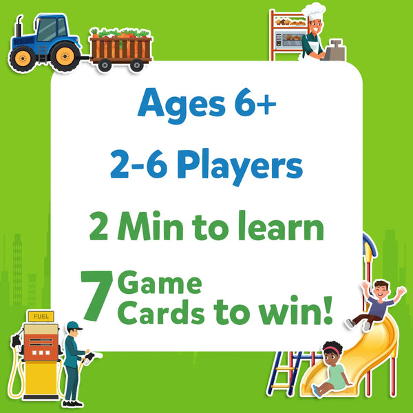 Guess in 10: All Around The Town | Trivia card game (ages 6+)