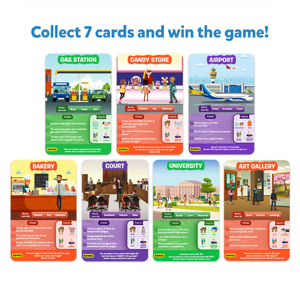 Guess in 10: All Around The Town | Trivia card game (ages 6+)