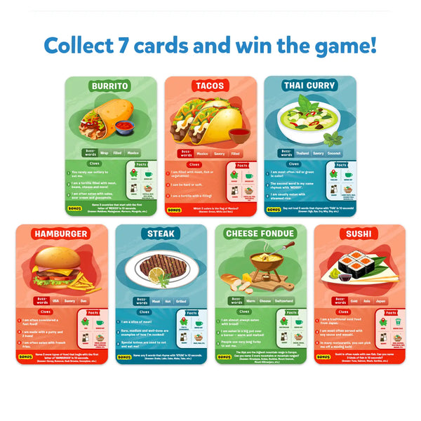 Guess in 10: Foods Around The World | Trivia card game (ages 8+)