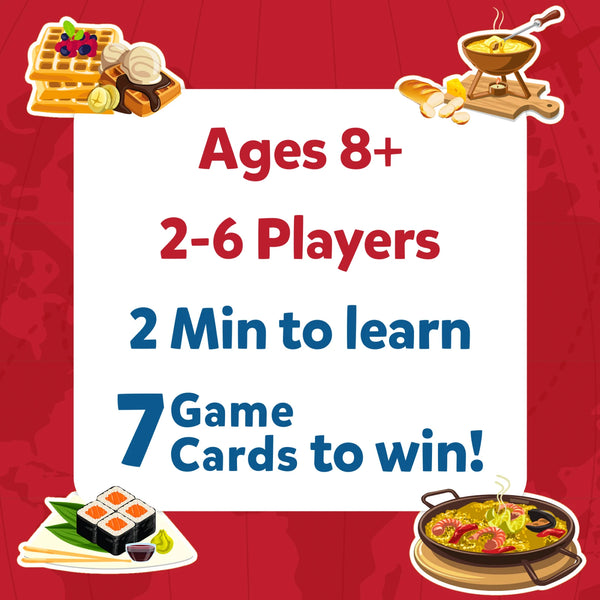 Guess in 10: Foods Around The World | Trivia card game (ages 8+)