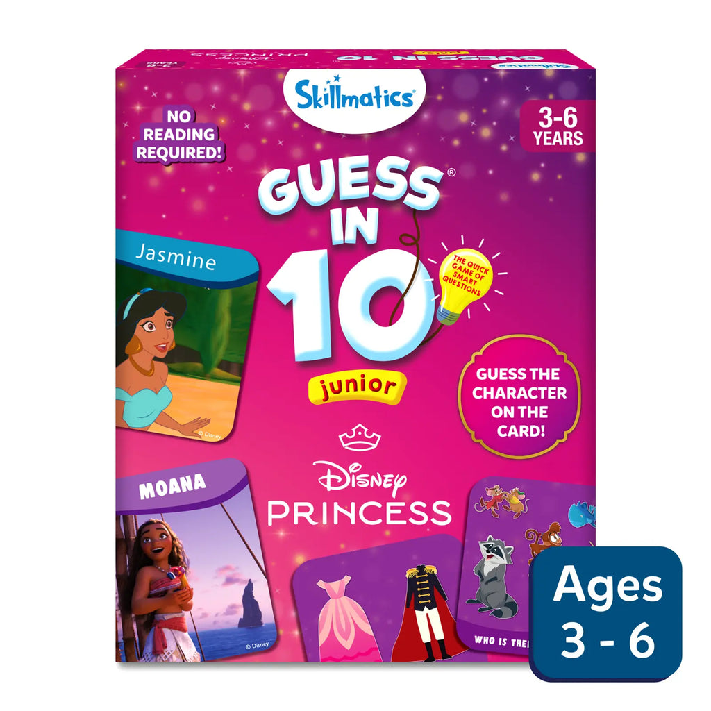 Guess in 10 Junior: Disney Princess  | Trivia card game (ages 3-6)