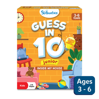 Guess in 10 Junior: Inside My House | Trivia card game (ages 3-6)