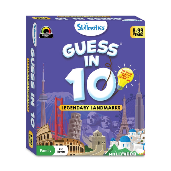 Guess in 10: Legendary Landmarks | Trivia card game (ages 8+)