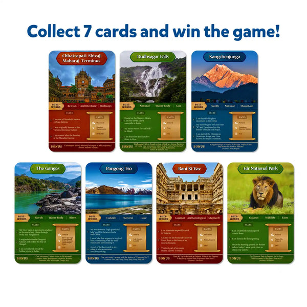 Guess in 10: Wonders of India | Trivia card game (ages 8+)