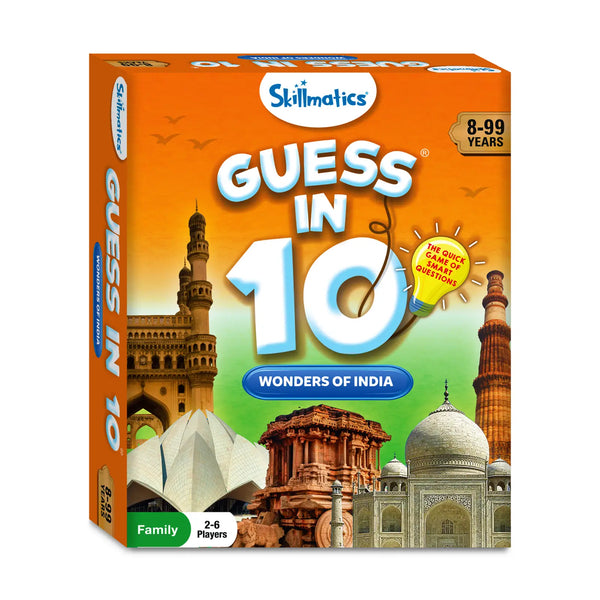 Guess in 10: Wonders of India | Trivia card game (ages 8+)