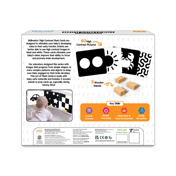 High Contrast Flash Cards for Infants (0-12 months)