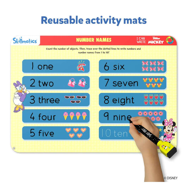 I Can Write Disney Junior Mickey Mouse | Reusable Activity Mats (ages 3-6)