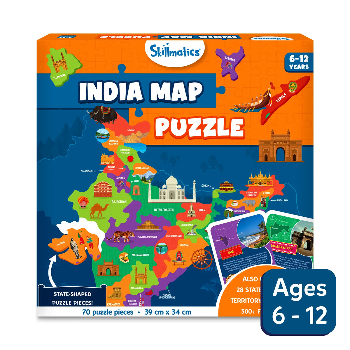 India Map Puzzle | Indian States Puzzle Game | Skillmatics