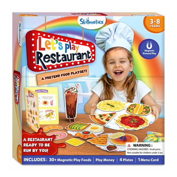 Let's Play Restaurant | Magnetic Pretend Play Set (Ages 3-8)