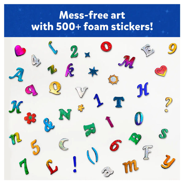 Foil Fun Letter & Number Stickers | No Mess Art Kit (ages 5+)