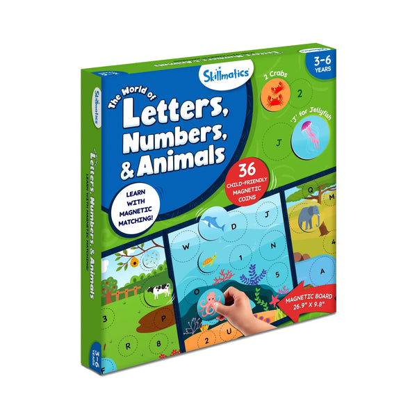 Letters, Numbers & Animals | Magnetic Matching Activity (ages 3-6)