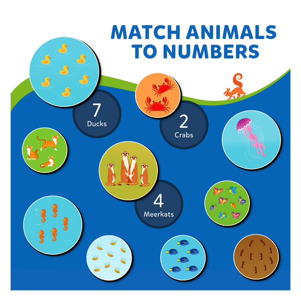 Letters, Numbers & Animals | Magnetic Matching Activity (ages 3-6)