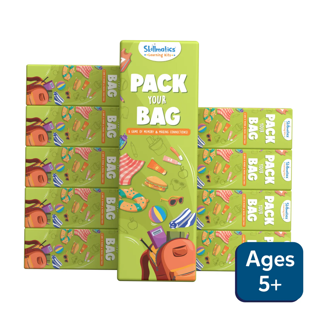 Pack Your Bags - A Game of Memory & Making Connections | Pack of 10 (ages 5+)