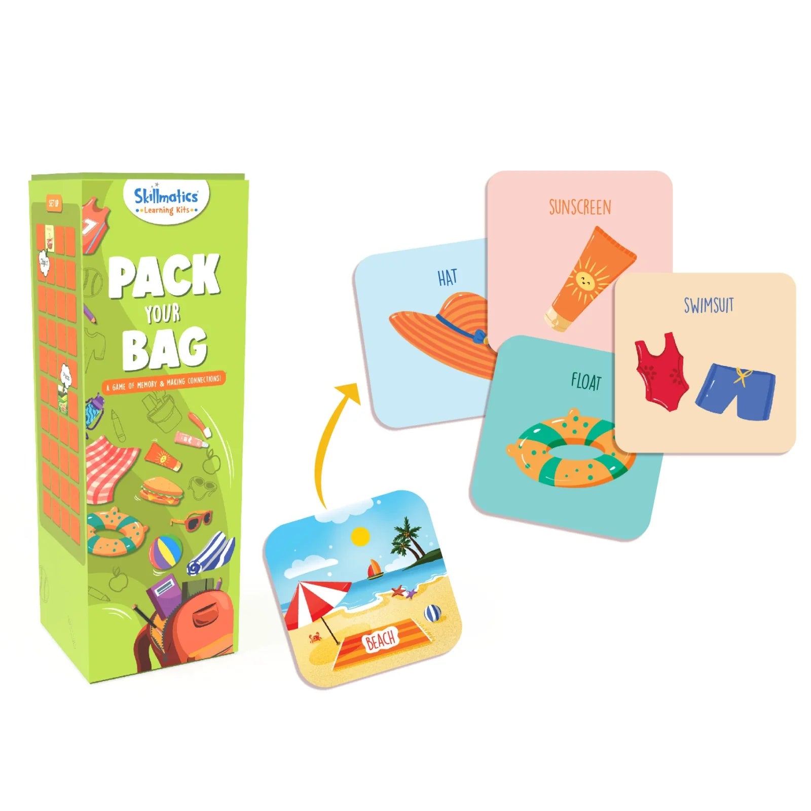 Pack Your Bags - A Game of Memory & Making Connections | Pack of 5 (ages 5+)