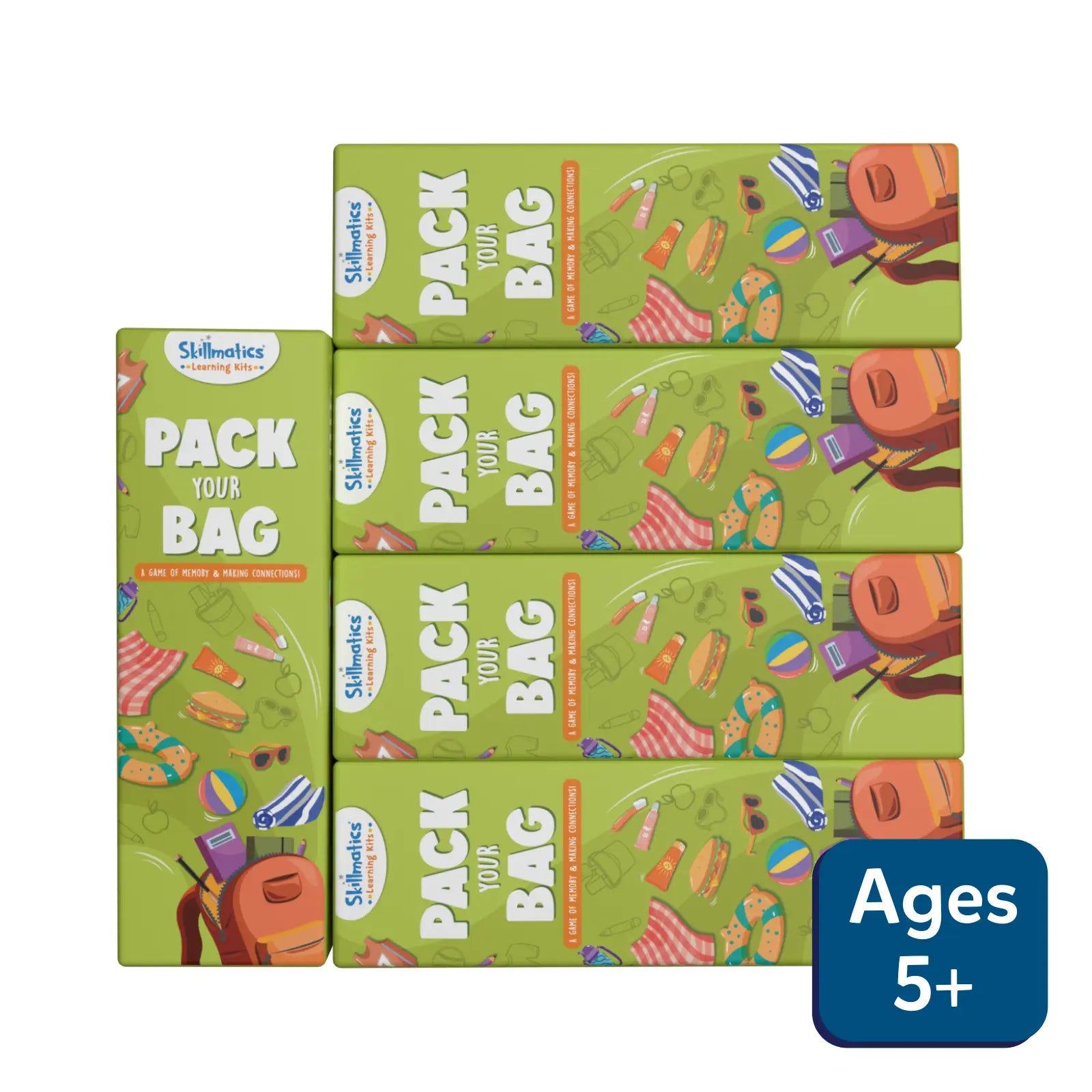 Pack Your Bags - A Game of Memory & Making Connections | Pack of 5 (ages 5+)