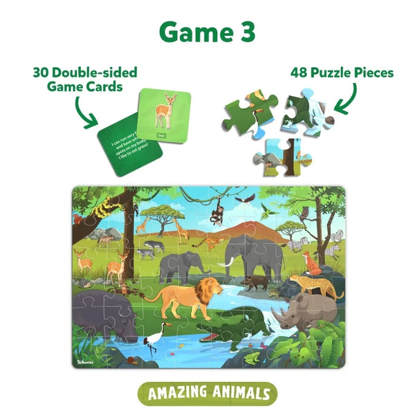 Piece & Play: Pack of 3 | Floor Puzzle & Game (ages 3-7)