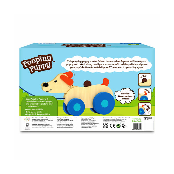 Pooping Puppy | Pull-along Toddler Toy (18 months+)