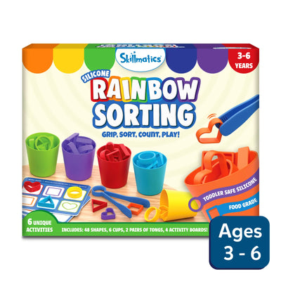 Silicone Rainbow Sorting | Sorting, Counting & Sequencing Toy (ages 3-6)