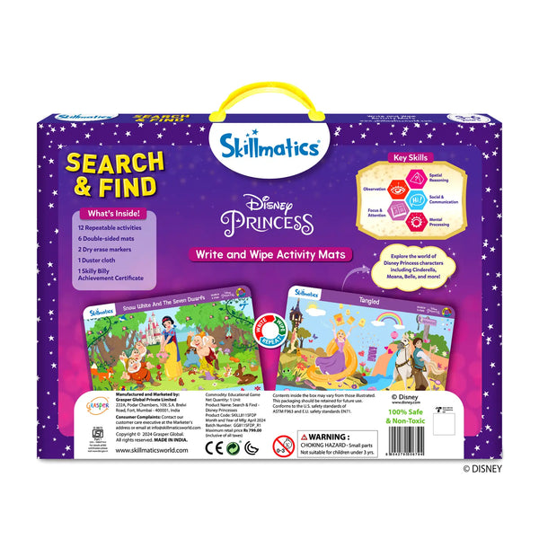 Search & Find Disney Princesses | Reusable Activity Mats (ages 3-6)