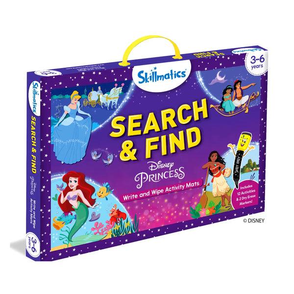 Search & Find Disney Princesses | Reusable Activity Mats (ages 3-6)