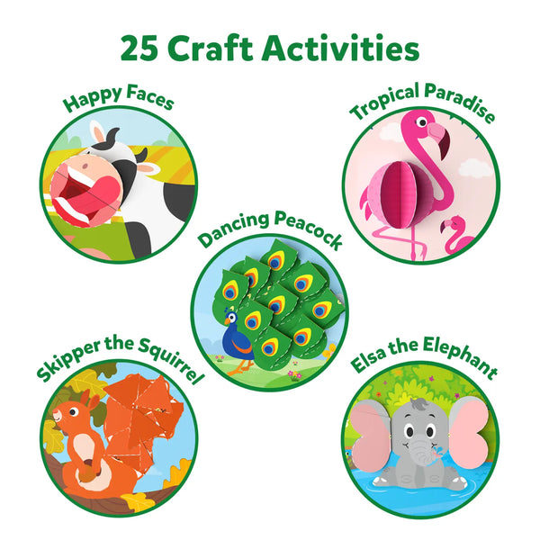 Snip Snip - Amazing Animals | Art & Craft Activity Kit (ages 3-7)