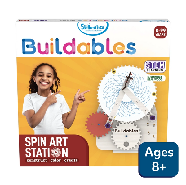 Buildables Spin Art Station | STEM construction toys (ages 8+)