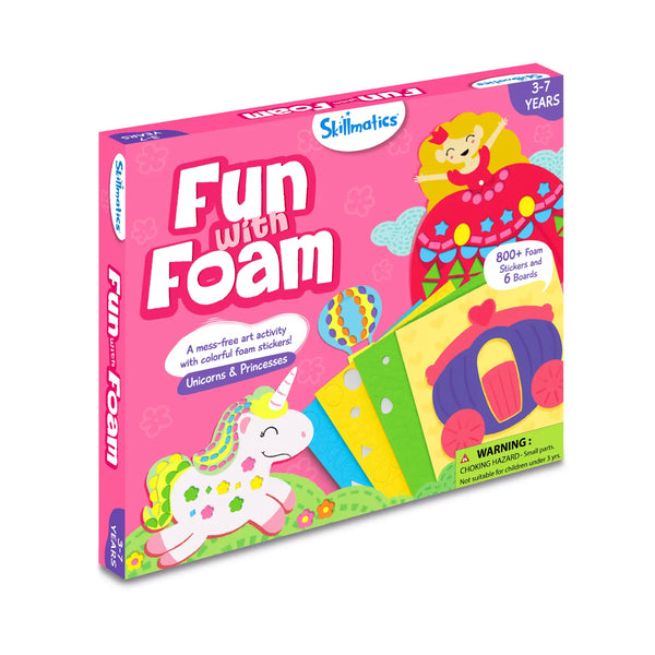 Fun with Foam: Unicorn & Princesses | No Mess Sticker Art (ages 3-7)