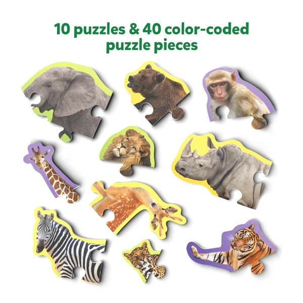 Step By Step Puzzle: Wild Animals (ages 3+)