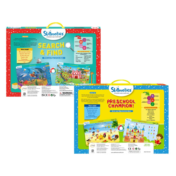 Playful Learning Adventures | Reusable Activity Mats Combo (ages 3-6)