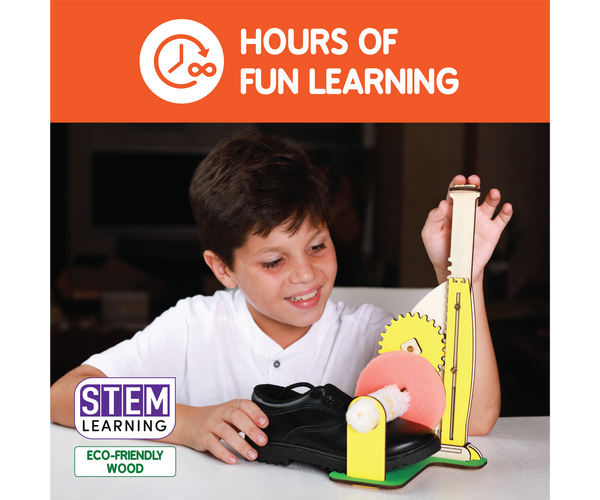 Buildables Shoe Shining Machine | STEM Construction Toys (ages 8+)