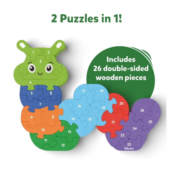 The Clever Caterpillar | Wooden Puzzle (ages 3+)