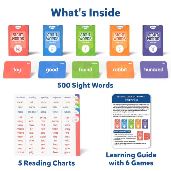 Flash Cards: Sight Words (ages 4-9)