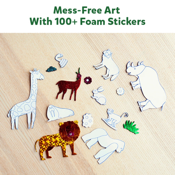 Foil Fun: World Of Animals | No Mess Art Kit (ages 4-9)