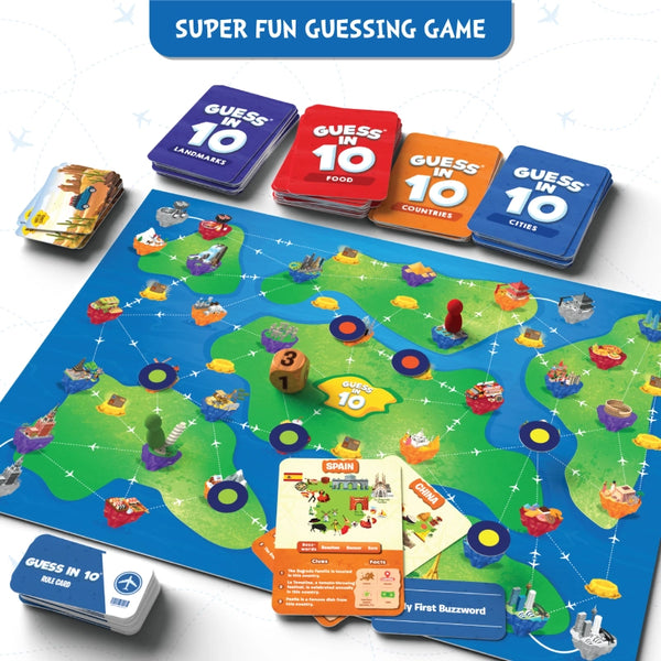 Guess in 10: Around The World | Board Game (ages 8+)